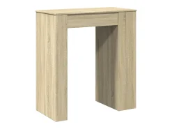 Mesa alta bar con estantes madera roble Sonoma 95x47x103,5 cm