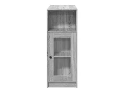 Mesa alta bar con estantes gris Sonoma 101x40x103,5 cm