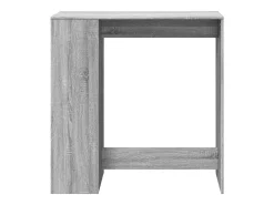 Mesa alta bar con estantes gris Sonoma 101x40x103,5 cm