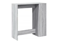 Mesa alta bar con estantes gris Sonoma 101x40x103,5 cm