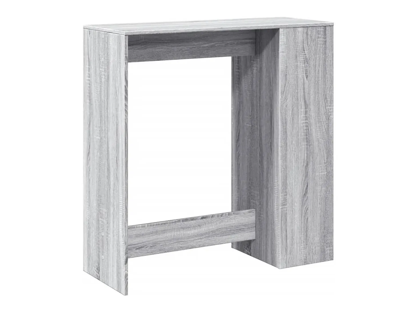 Mesa alta bar con estantes gris Sonoma 101x40x103,5 cm