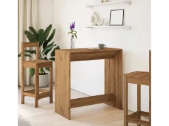 Mesa alta bar madera ingeniería roble artisian 102x50x103,5 cm