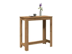 Mesa alta bar madera ingeniería roble artisian 102x50x103,5 cm