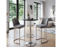Mesa alta Bilbao Reposapiés, negro