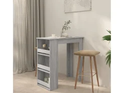Mesa alta con estante gris Sonoma 102x50x103,5 cm