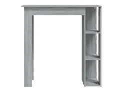 Mesa alta con estante gris Sonoma 102x50x103,5 cm ES250301