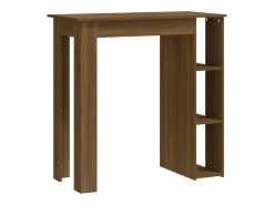 Mesa alta con estante marrón roble 102x50x103,5 cm ES874438
