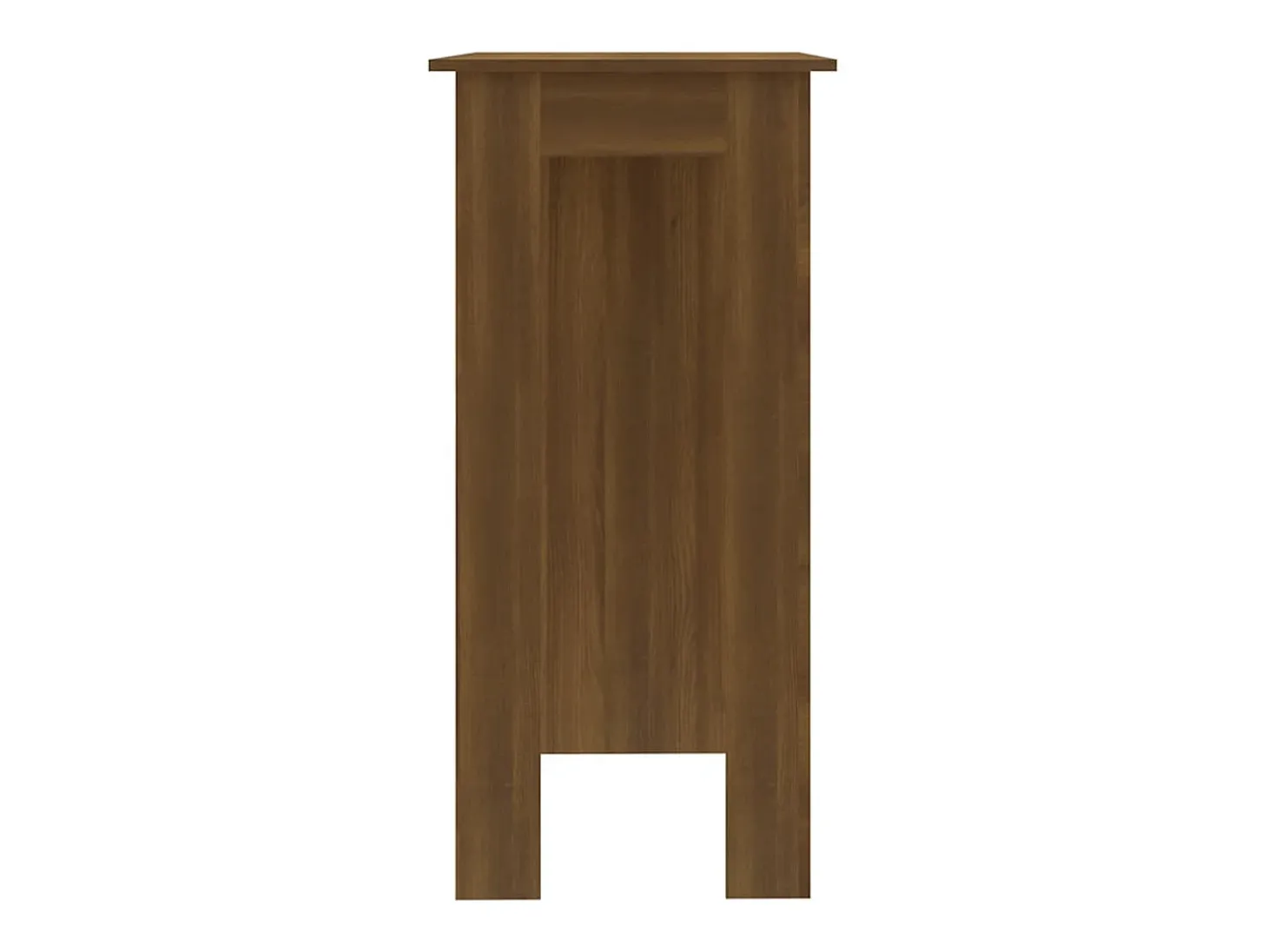 Mesa alta con estante marrón roble 102x50x103,5 cm