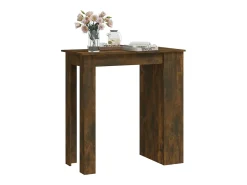 Mesa alta con estante roble ahumado 102x50x103,5 cm ES327208