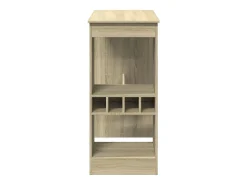 Mesa alta con estantes madera roble Sonoma 90x47,5x103,5 cm