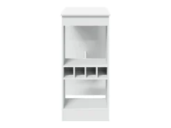 Mesa alta con estantes madera ingeniería 90x47,5x103,5 cm