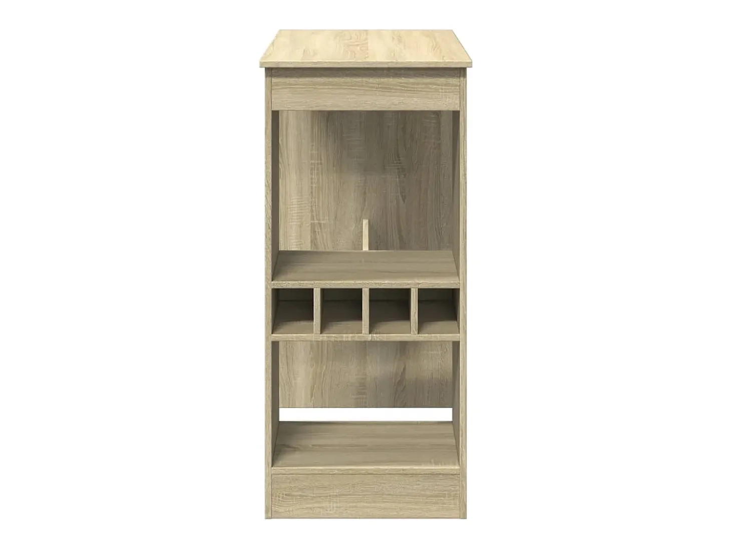 Mesa alta con estantes madera roble Sonoma 90x47,5x103,5 cm