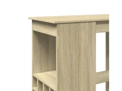 Mesa alta con estantes madera roble Sonoma 90x47,5x103,5 cm