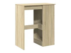 Mesa alta con estantes madera roble Sonoma 90x47,5x103,5 cm