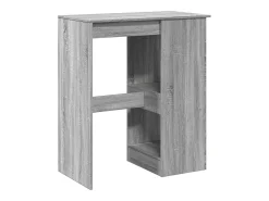 Mesa alta con estantes madera gris Sonoma 90x47,5x103,5 cm
