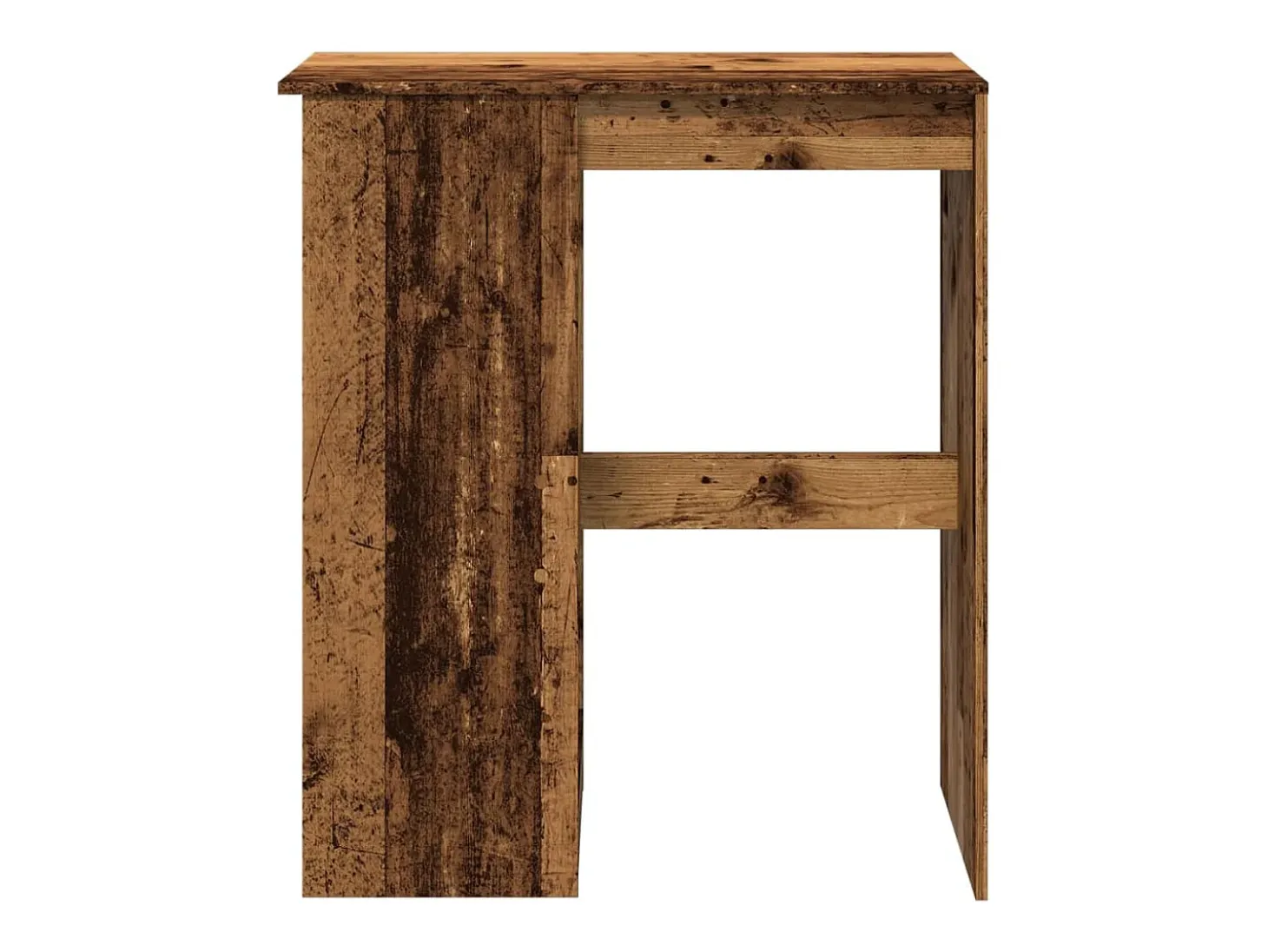 Mesa alta con estantes madera envejecida 90x47,5x103,5 cm