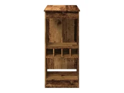 Mesa alta con estantes madera envejecida 90x47,5x103,5 cm