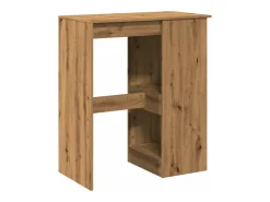 Mesa alta con estantes madera roble artisian 90x47,5x103,5 cm