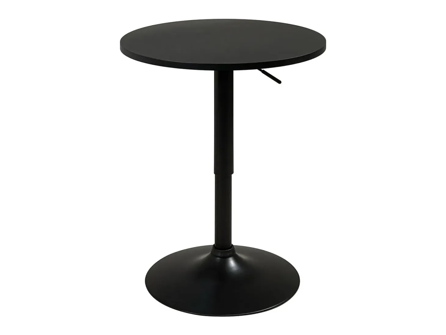 Mesa Alta de Bar Ø60 cm – Altura Regulable y Giratoria – Diseño Moderno SETI (Negro-i)