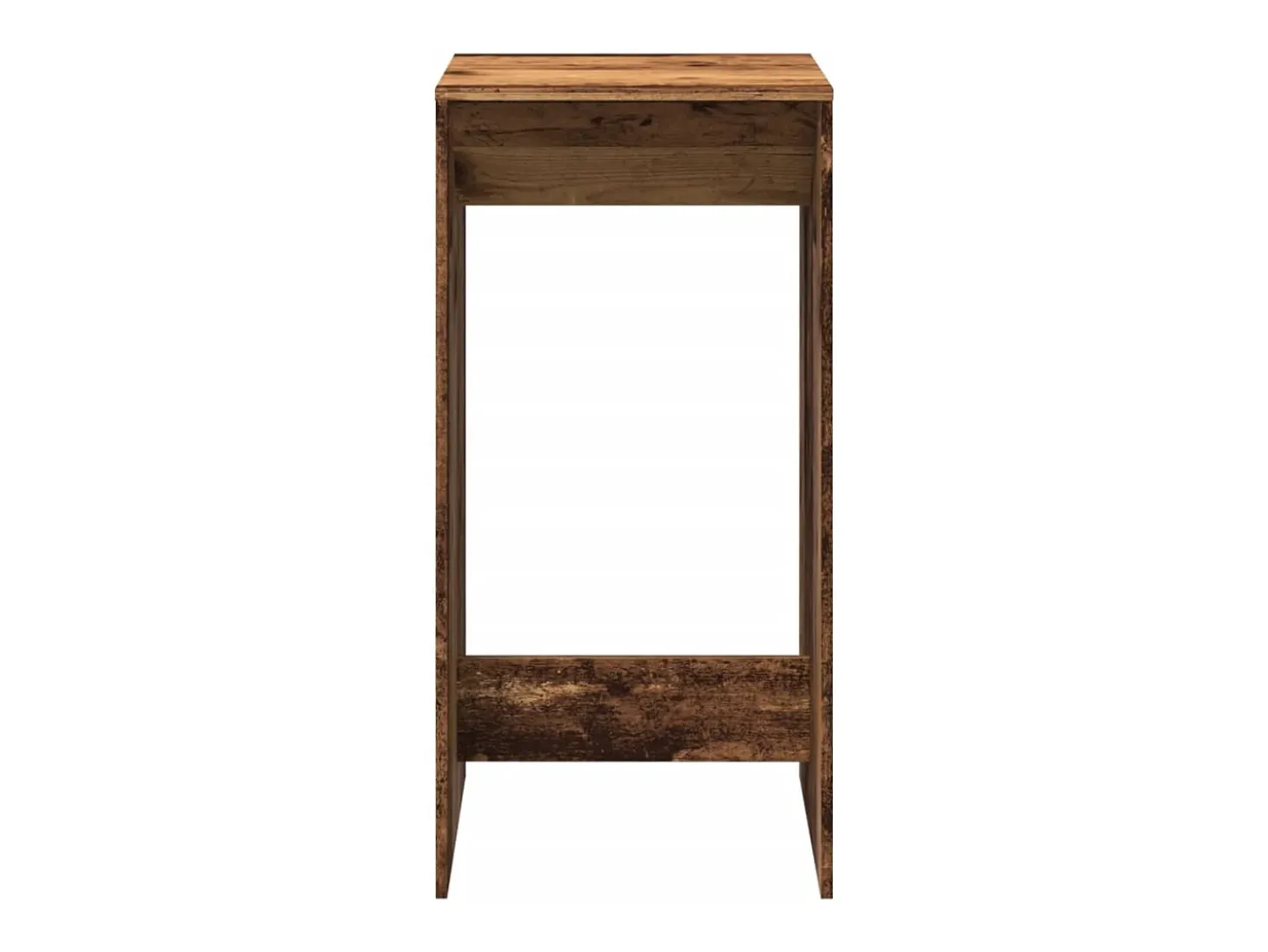 Mesa alta de bar madera de ingeniería envejecida 51x50x103,5 cm