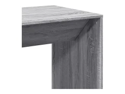 Mesa alta de bar madera ingeniería gris Sonoma 51x50x103,5 cm