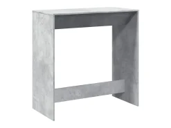 Mesa alta de bar madera ingeniería gris hormigón 102x50x103,5cm