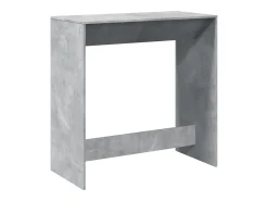 Mesa alta de bar madera ingeniería gris hormigón 102x50x103,5cm