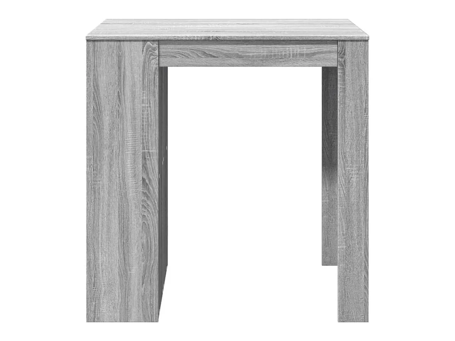 Mesa alta de bar madera ingeniería gris Sonoma 102x70x103,5 cm