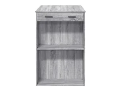 Mesa alta de bar madera ingeniería gris Sonoma 102x70x103,5 cm