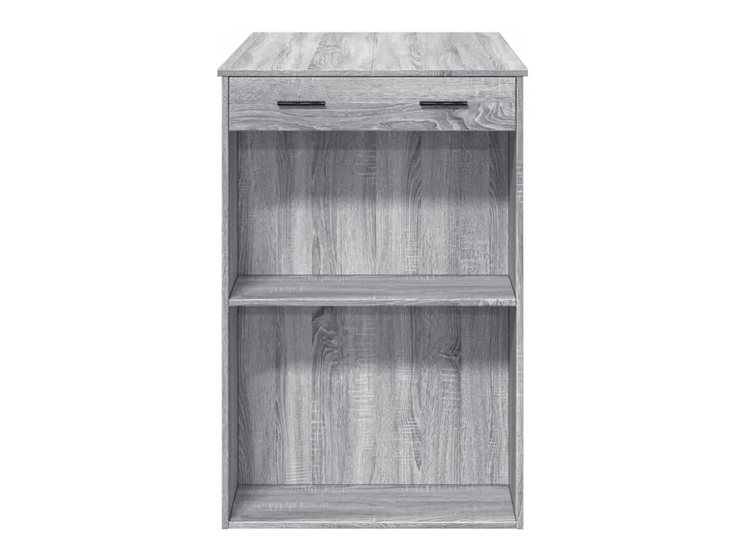 Mesa alta de bar madera ingeniería gris Sonoma 102x70x103,5 cm