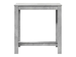 Mesa alta de bar madera ingeniería gris hormigón 102x50x103,5cm