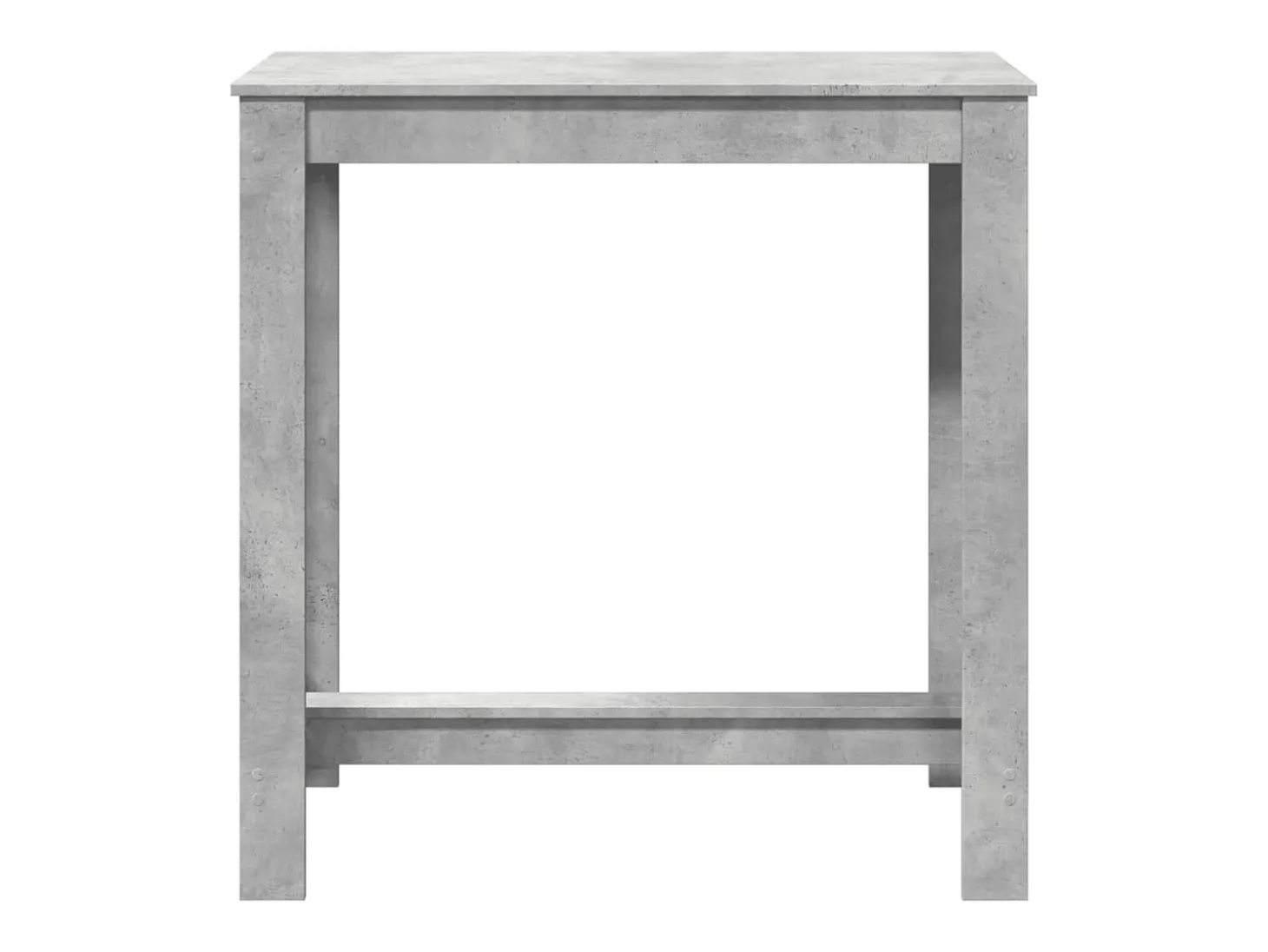 Mesa alta de bar madera ingeniería gris hormigón 102x50x103,5cm