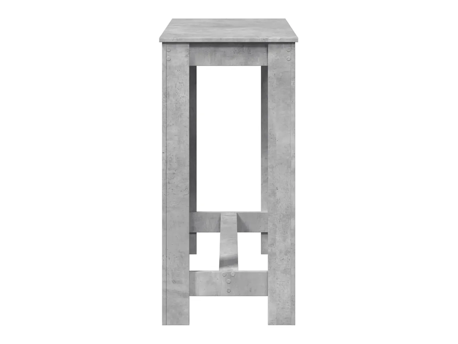 Mesa alta de bar madera ingeniería gris hormigón 102x50x103,5cm
