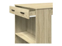 Mesa alta de bar madera ingeniería roble Sonoma 102x70x103,5 cm