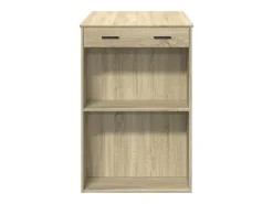 Mesa alta de bar madera ingeniería roble Sonoma 102x70x103,5 cm