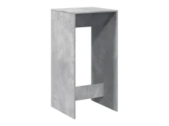 Mesa alta de bar madera ingeniería gris hormigón 51x50x103,5 cm
