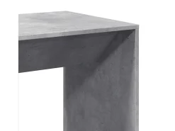 Mesa alta de bar madera ingeniería gris hormigón 51x50x103,5 cm