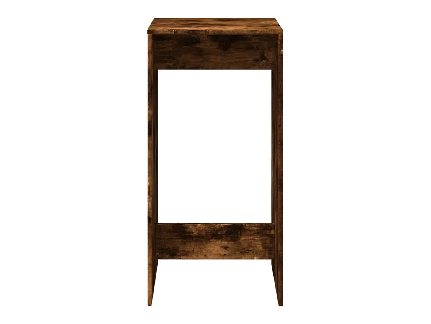 Mesa alta de bar madera ingeniería roble ahumado 51x50x103,5 cm