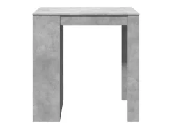 Mesa alta de bar madera ingeniería gris hormigón 102x70x103,5cm
