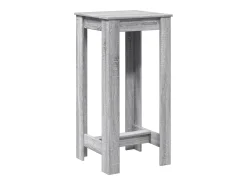 Mesa alta de bar madera ingeniería gris Sonoma 51x50x103,5 cm