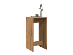 Mesa alta de bar madera ingeniería roble artisian 51x50x103,5cm
