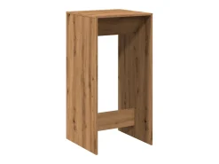 Mesa alta de bar madera ingeniería roble artisian 51x50x103,5cm
