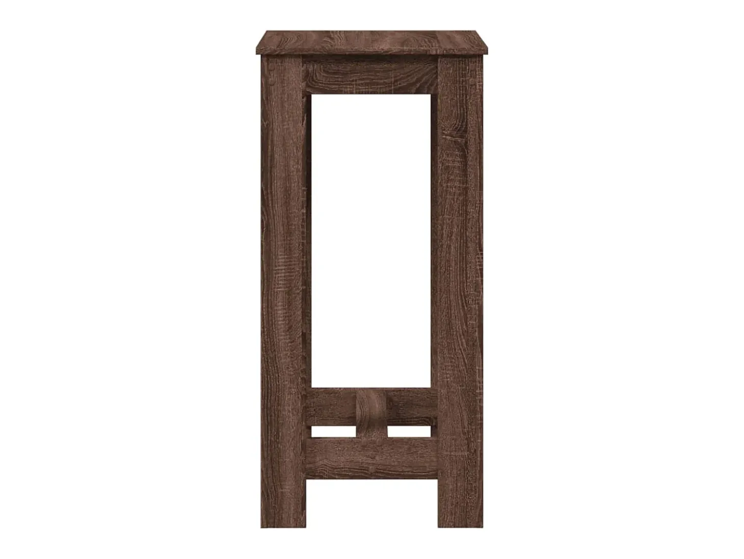 Mesa alta de bar madera ingeniería marrón roble 51x50x103,5 cm
