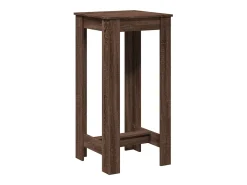 Mesa alta de bar madera ingeniería marrón roble 51x50x103,5 cm