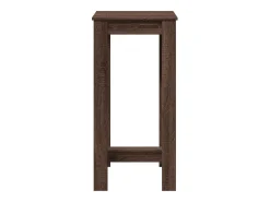 Mesa alta de bar madera ingeniería marrón roble 51x50x103,5 cm