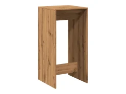 Mesa alta de bar madera ingeniería roble artisian 51x50x103,5cm