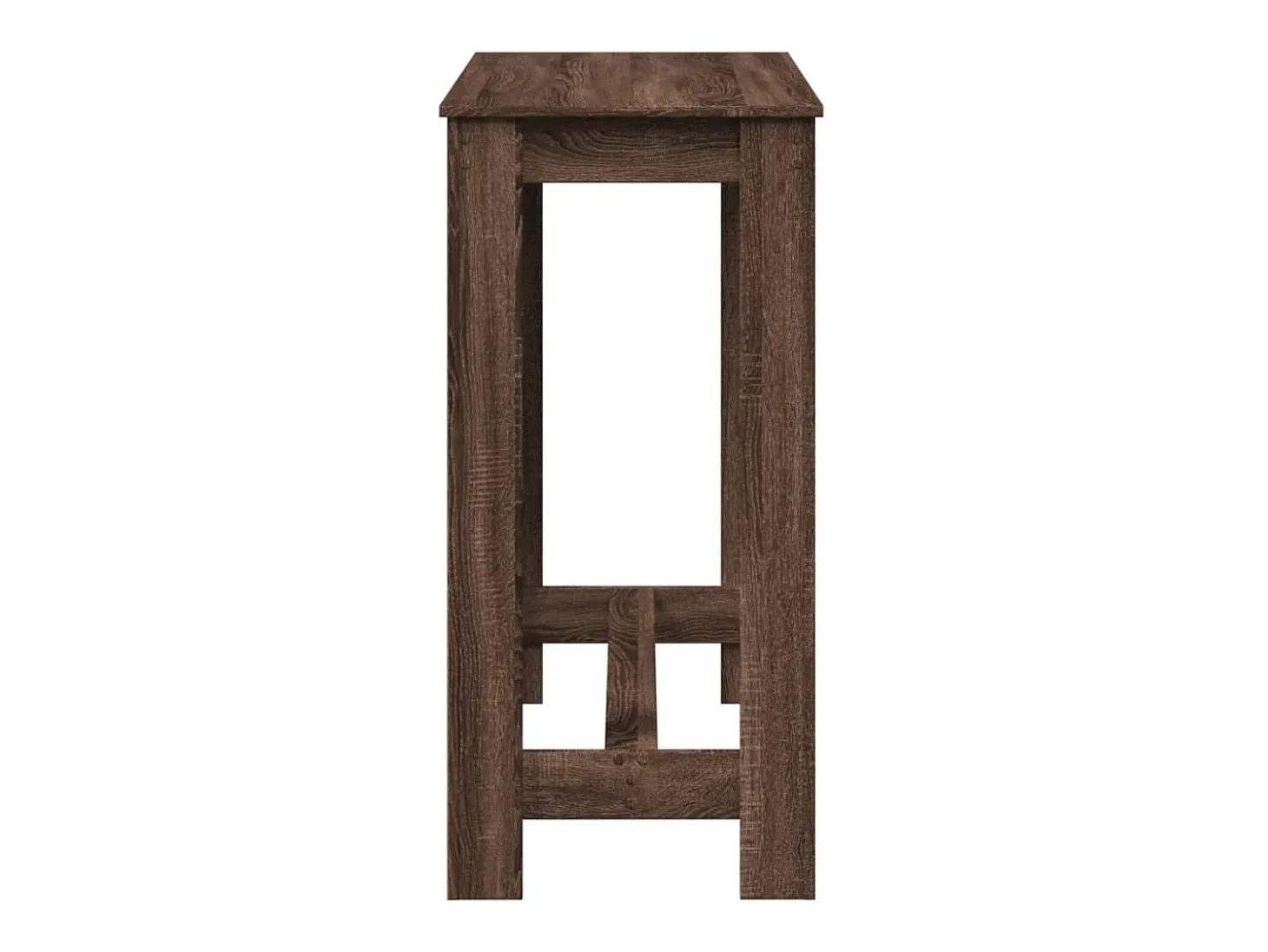 Mesa alta de bar madera ingeniería marrón roble 102x50x103,5 cm