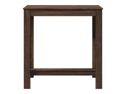 Mesa alta de bar madera ingeniería marrón roble 102x50x103,5 cm