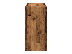 Mesa alta de bar madera ingeniería envejecida 102x50x103,5 cm