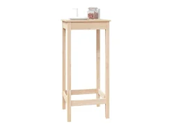 Mesa alta de bar madera maciza de pino 50x50x110 cm ES150907